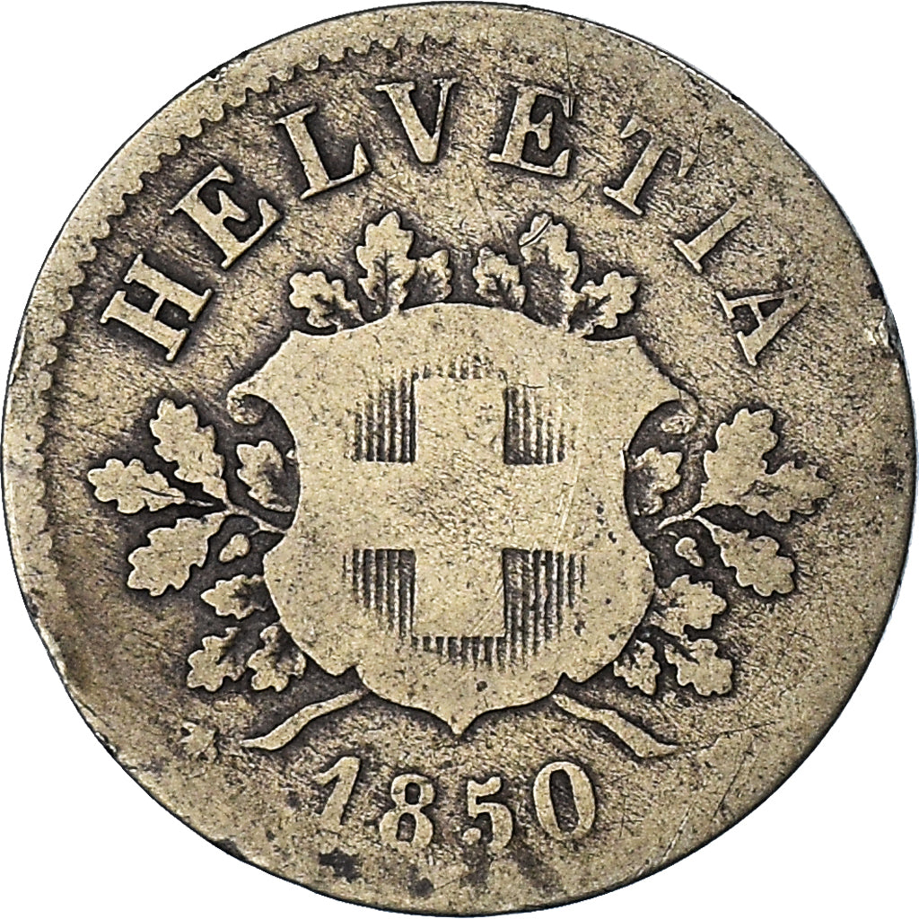 Moneta, Svizzera, 10 Rappen, 1850