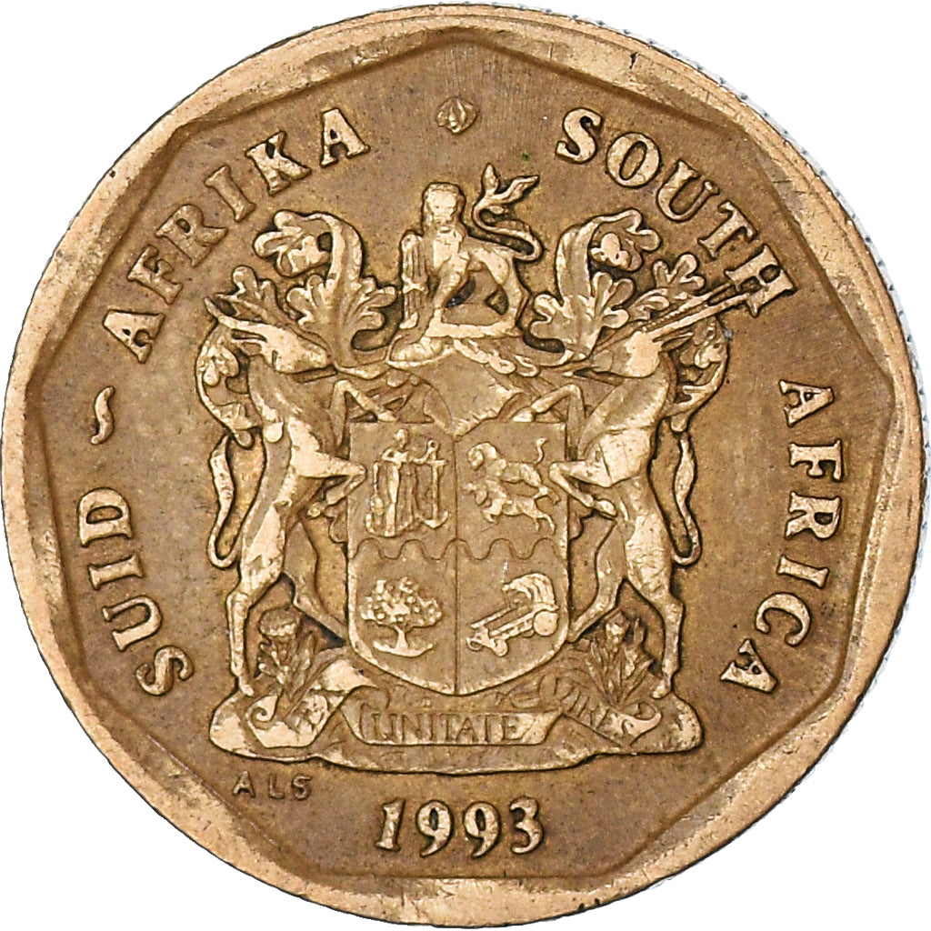 Moeda, África do Sul, 50 Cents, 1993