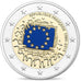 France, 2 Euro, Drapeau, 2015, MS(65-70), Bimetallic, PROOF