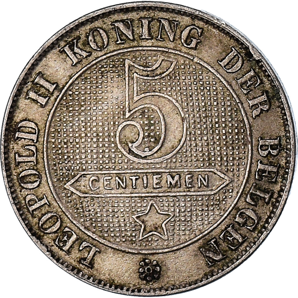 Münze, Belgien, 5 Centimes, 1901