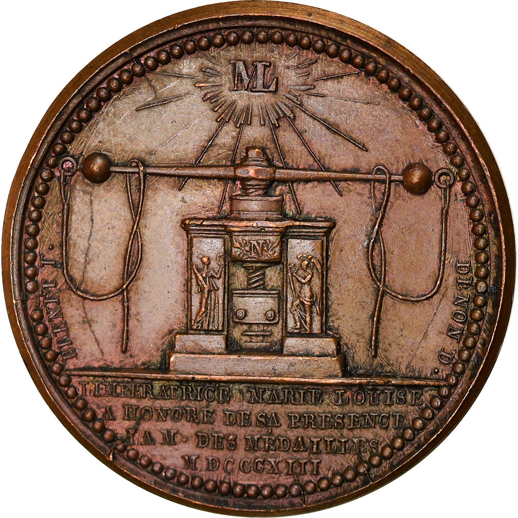 França, Token, Visite de Marie-Louise à la Monnaie de Paris, 1813, Andrieu