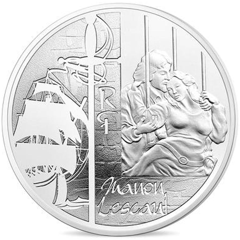Münze, Frankreich, Monnaie de Paris, 10 Euro, Manon Lescaut, 2015, STGL, Silber
