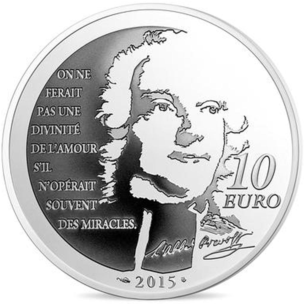 Münze, Frankreich, Monnaie de Paris, 10 Euro, Manon Lescaut, 2015, STGL, Silber
