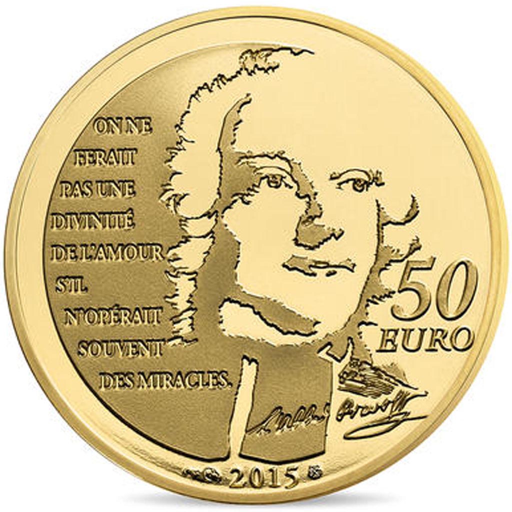 Moneta, Francia, Monnaie de Paris, 50 Euro, 2015, FDC, Oro