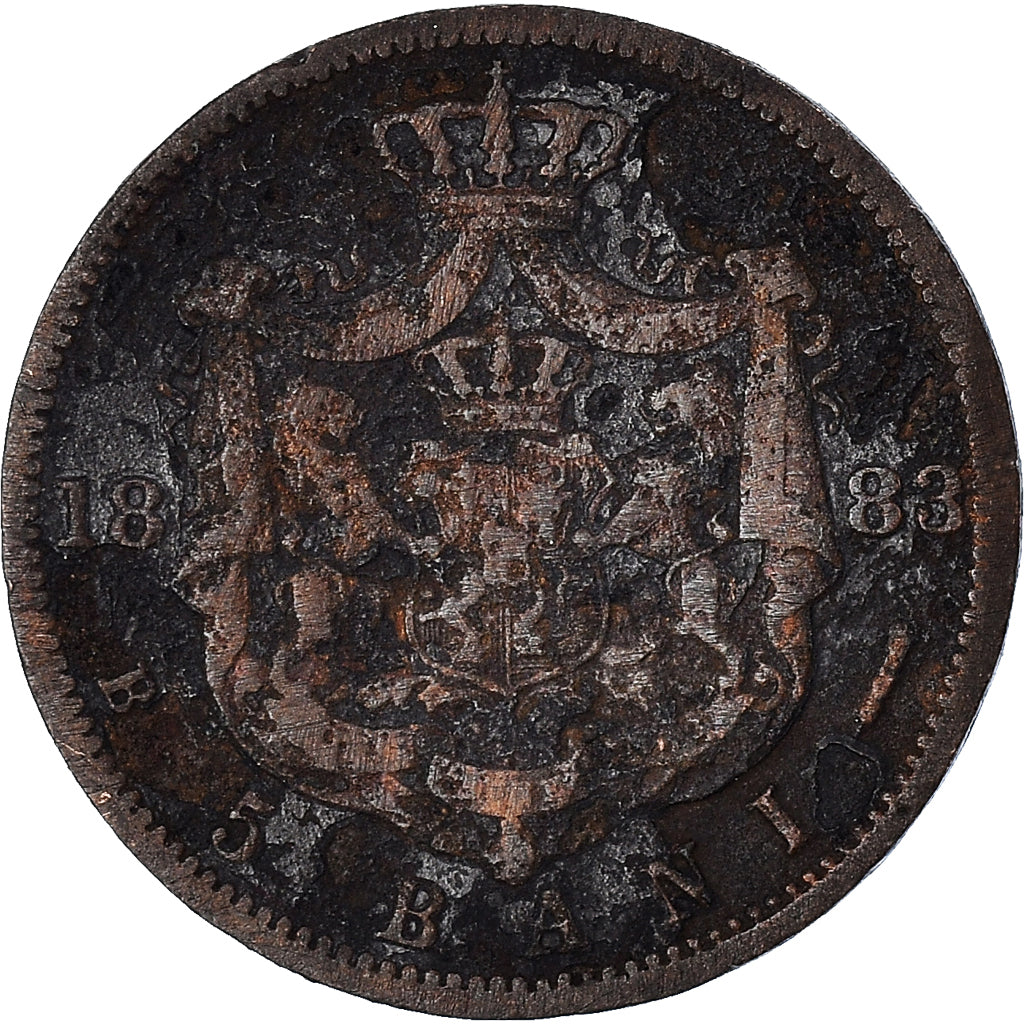 Moneta, Romania, 5 Bani, 1883