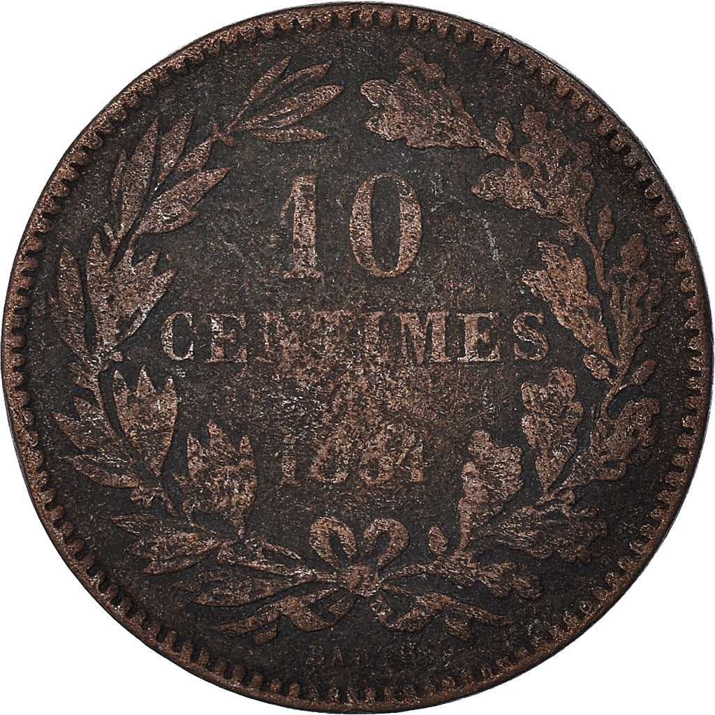 Moneta, Lussemburgo, 10 Centimes, 1854