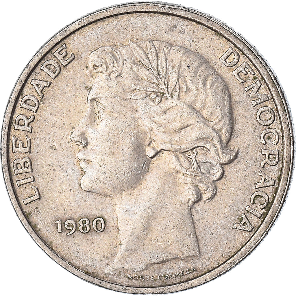 Monnaie, Portugal, 25 Escudos, 1980