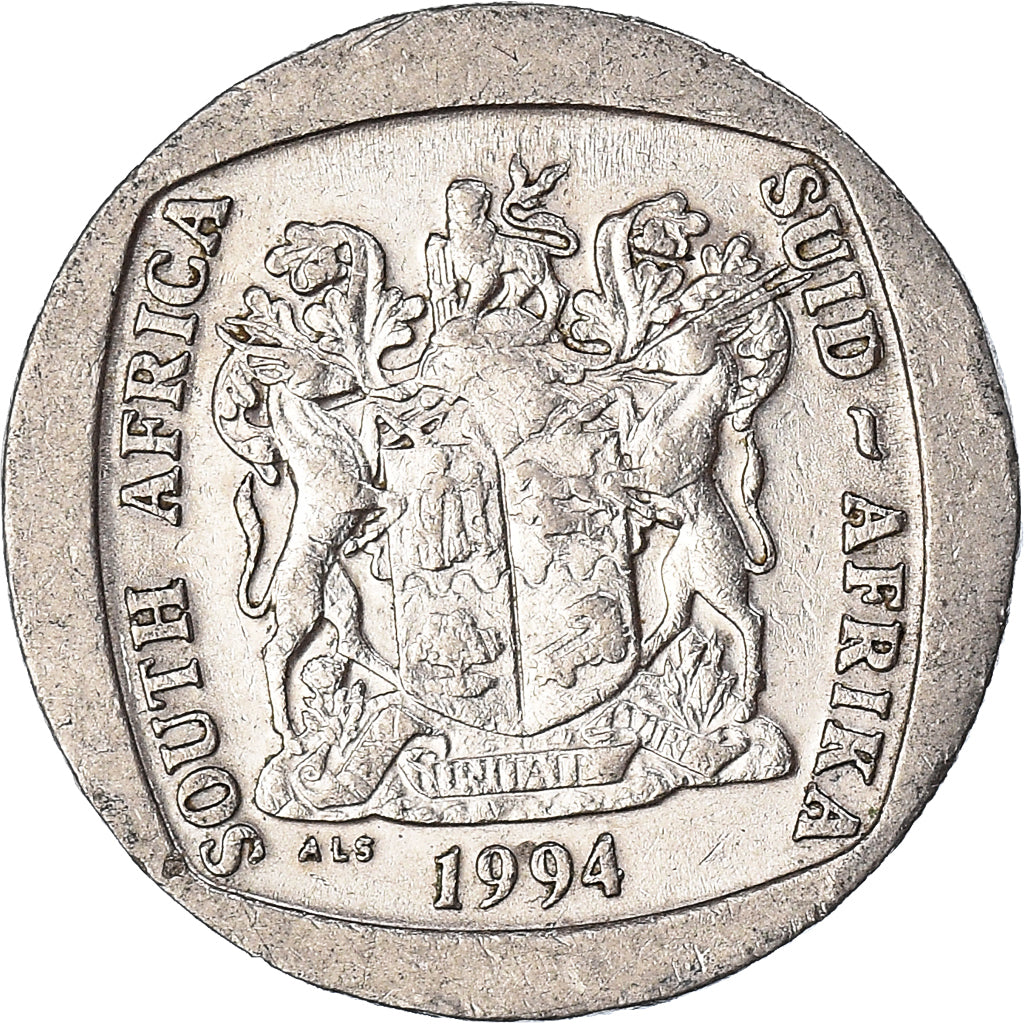 Moeda, África do Sul, 5 Rand, 1994