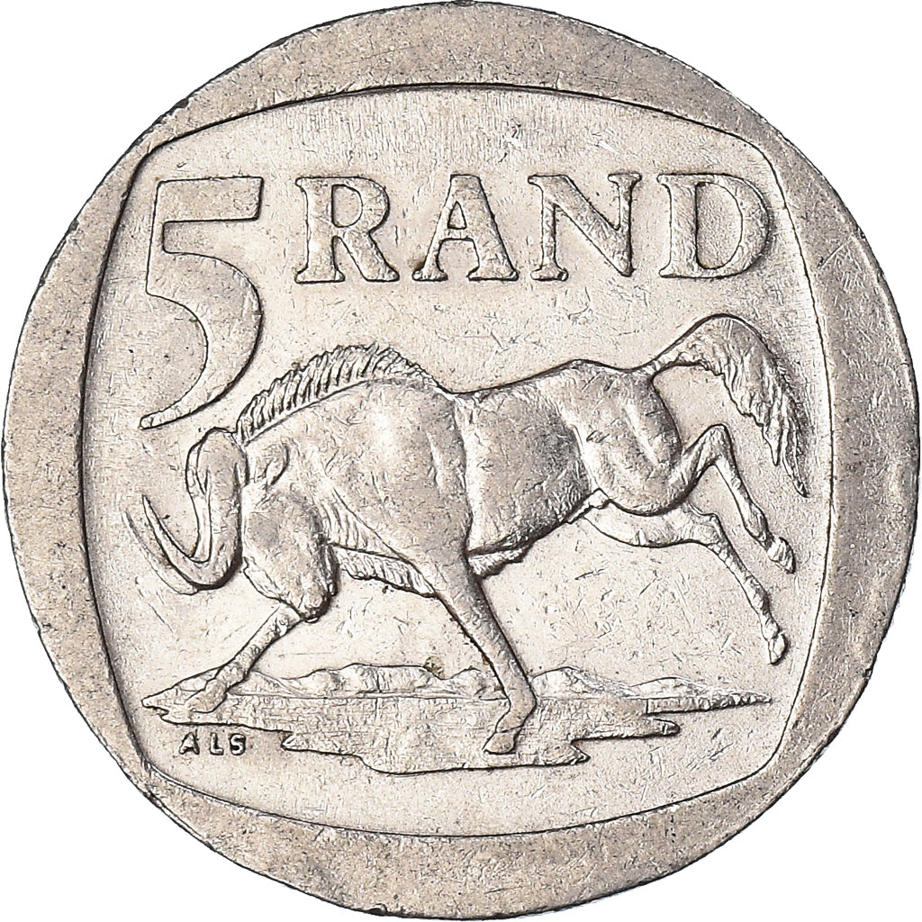 Moeda, África do Sul, 5 Rand, 1994