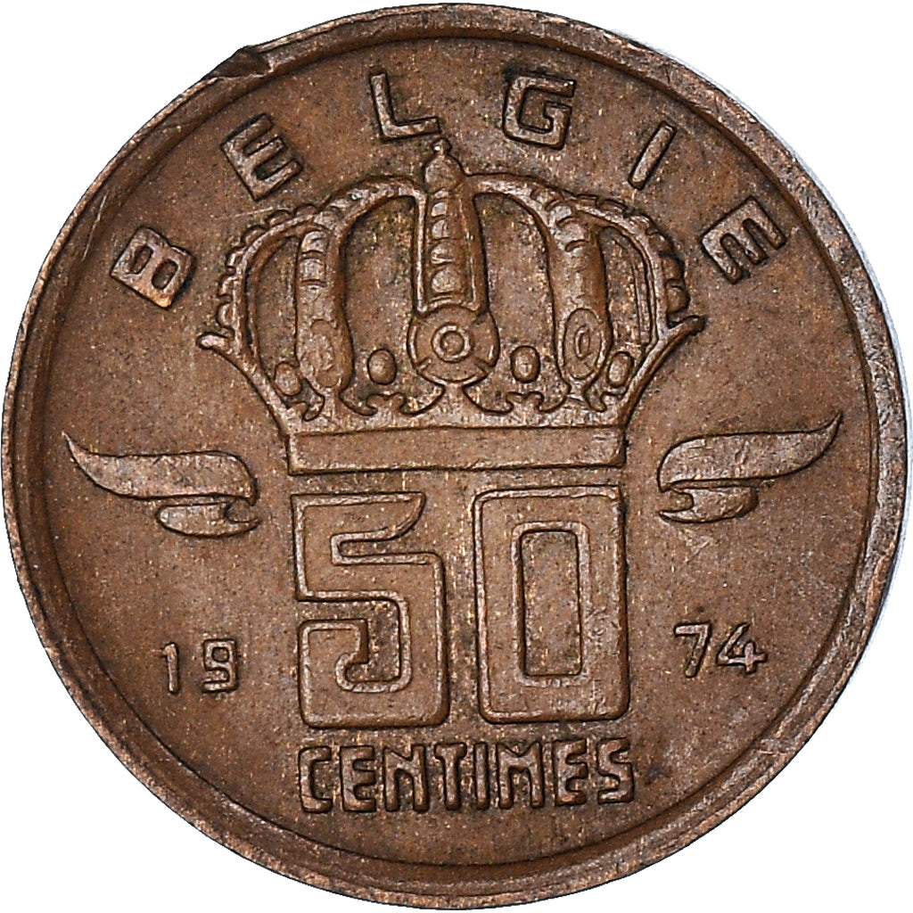 Moneta, Belgio, 50 Centimes, 1974