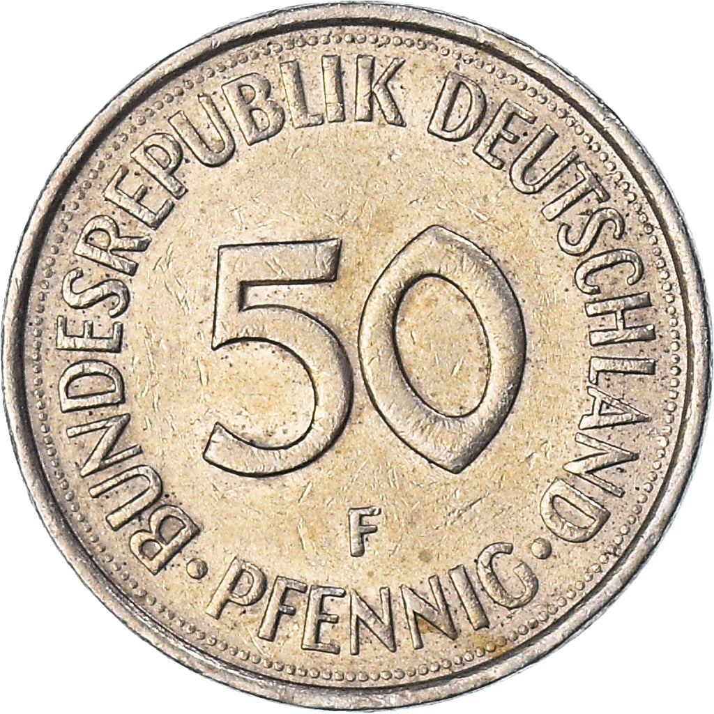 Coin, GERMANY - FEDERAL REPUBLIC, 50 Pfennig, 1977