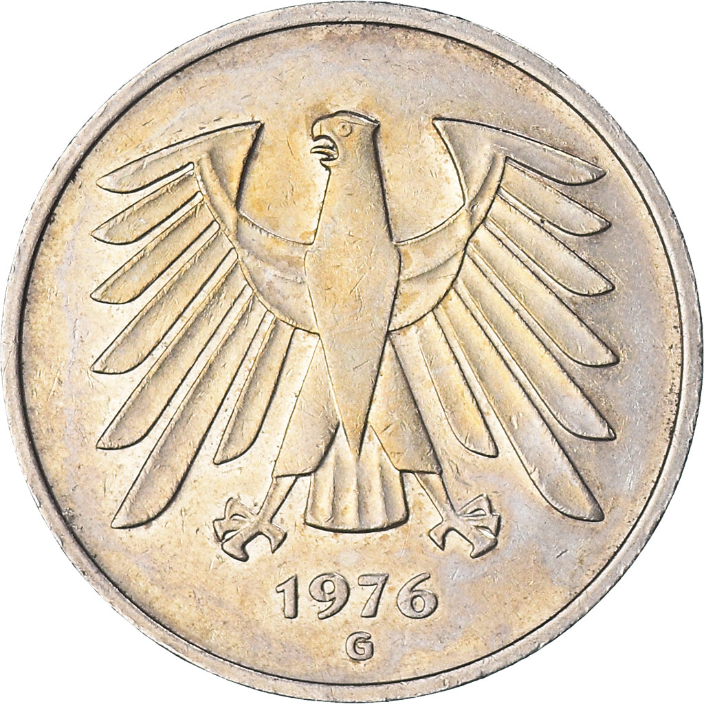 Münze, Deutschland, 5 Mark, 1976