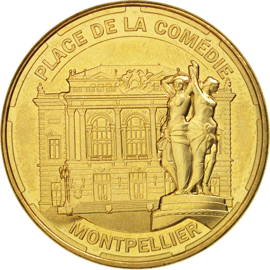 France, Jeton, Tourist Token, 34/ Place de la Comédie - Montpellier, 2014