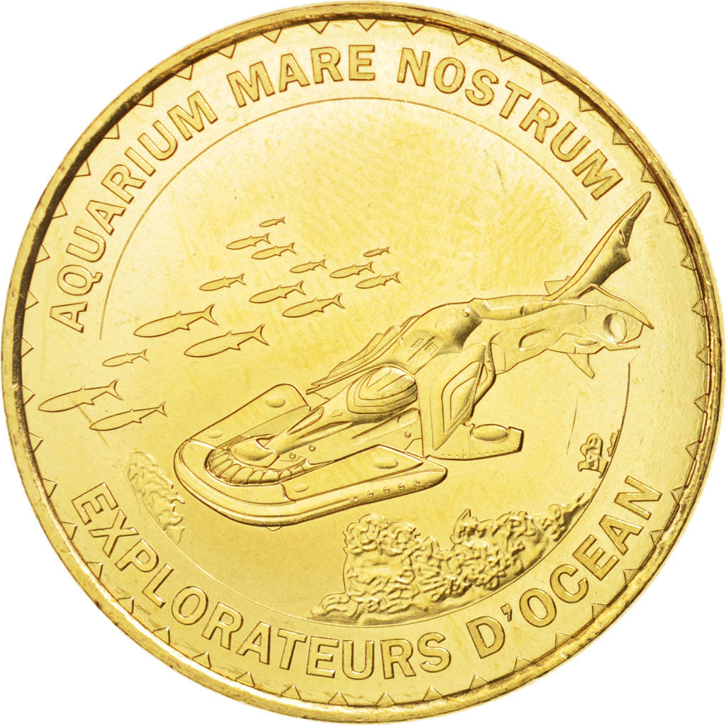 Francia, Token, Tourist Token, 34/ Aquarium - Explorateurs - Montpellier, 2014