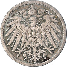Moeda, ALEMANHA - IMPÉRIO, 5 Pfennig, 1898