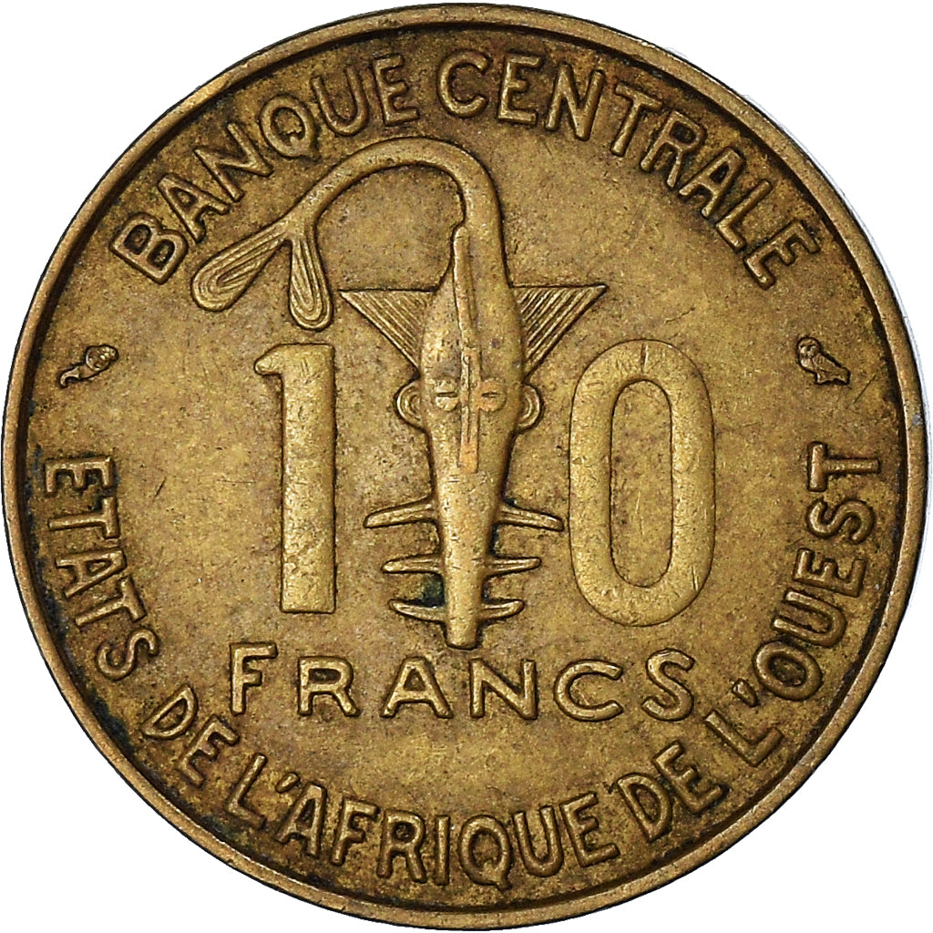 Moneda, Estados del África Occidental, 10 Francs, 1967