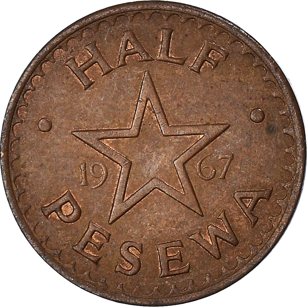 Monnaie, Ghana, 1/2 Pesewa, 1967