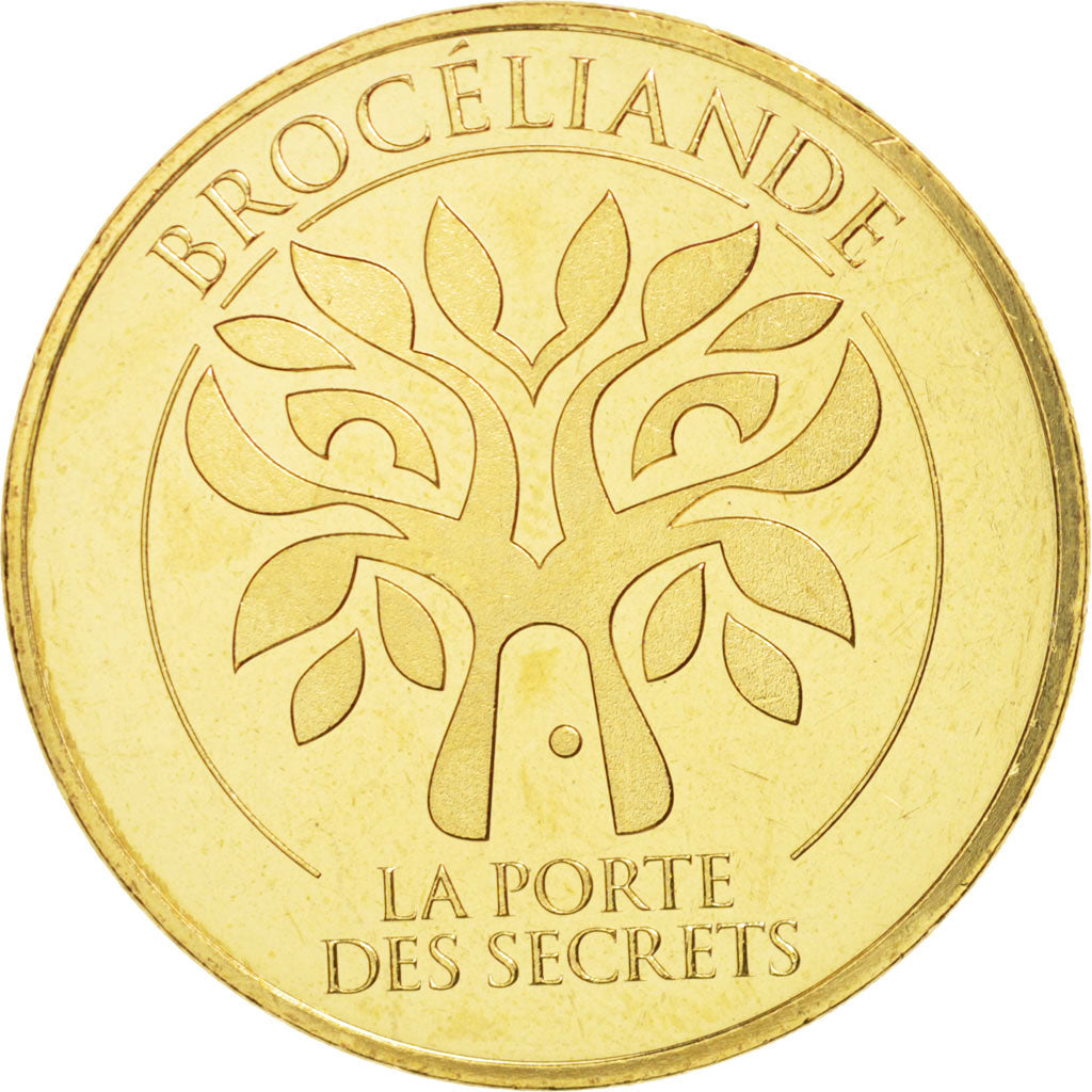 Francia, Token, Tourist Token, 35/ Brocéliande - Porte des secrets, 2015