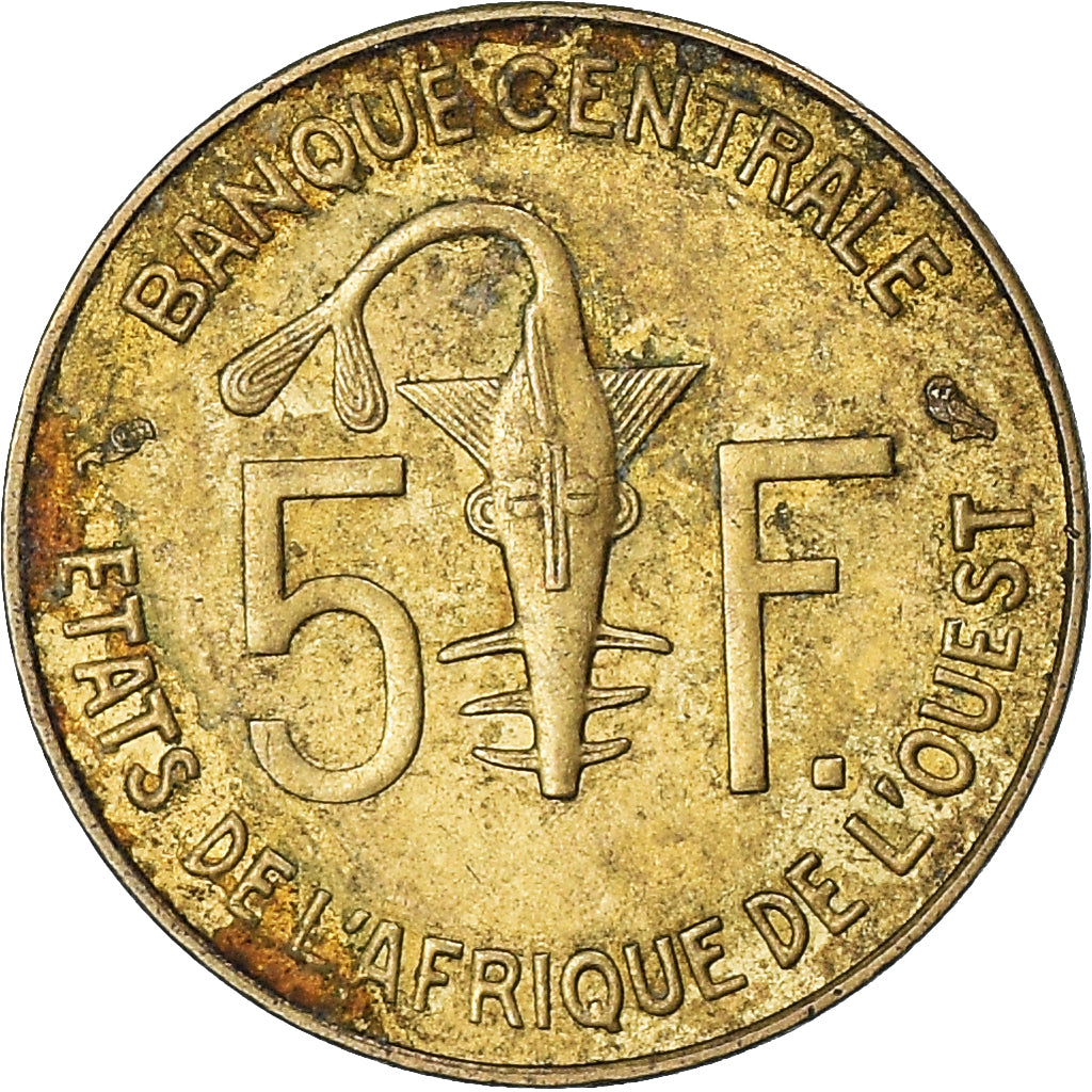 Coin, West African States, 5 Francs, 1967