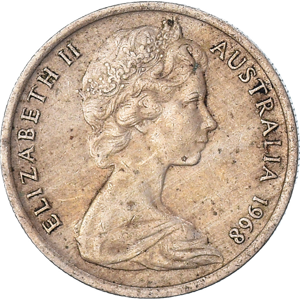 Coin, Australia, 5 Cents, 1968