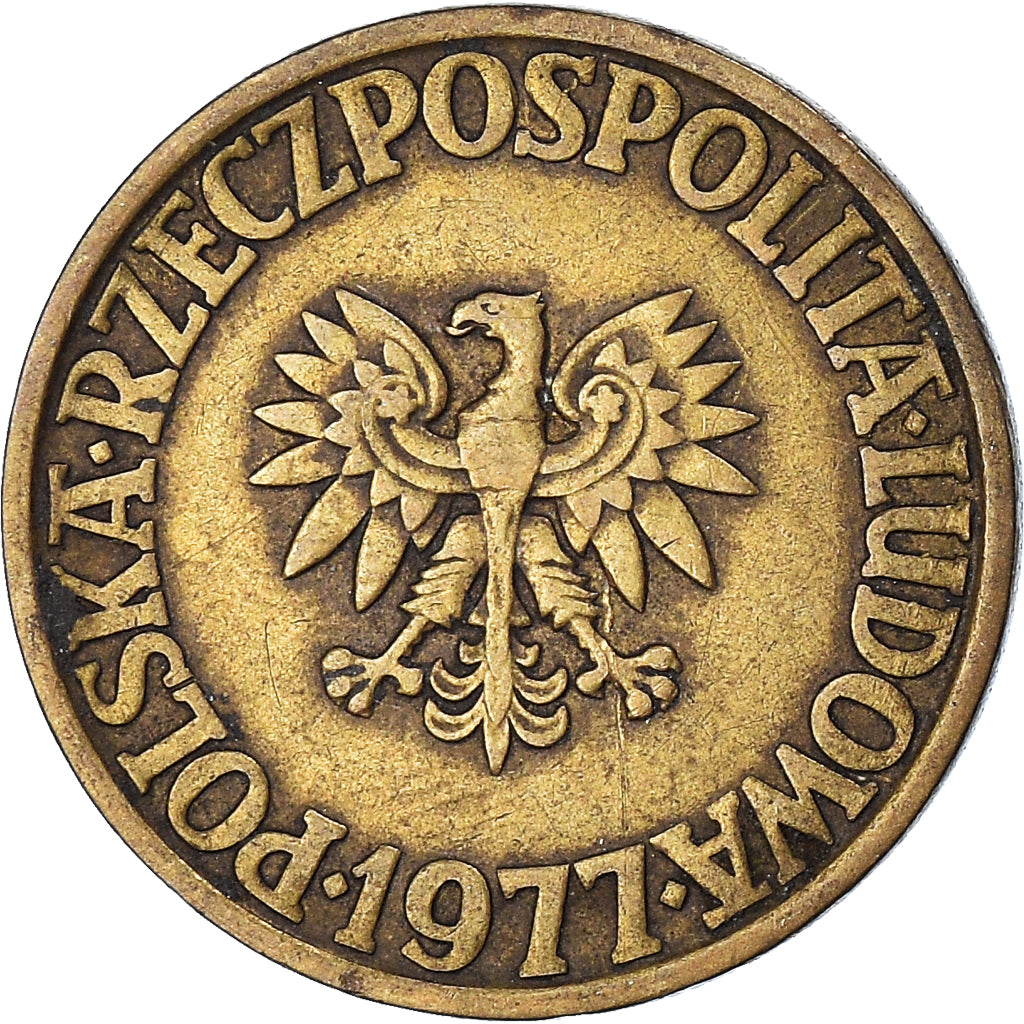 Münze, Polen, 5 Zlotych, 1977