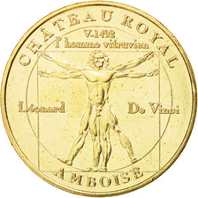 France, Token, Tourist Token, 37/ Homme Vitruvien - Amboise, 2015, Monnaie de