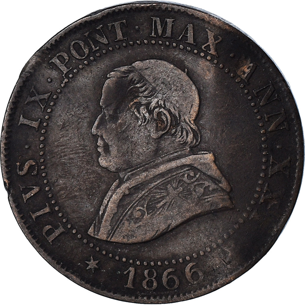 Moneta, Vaticano, Soldo, 1866