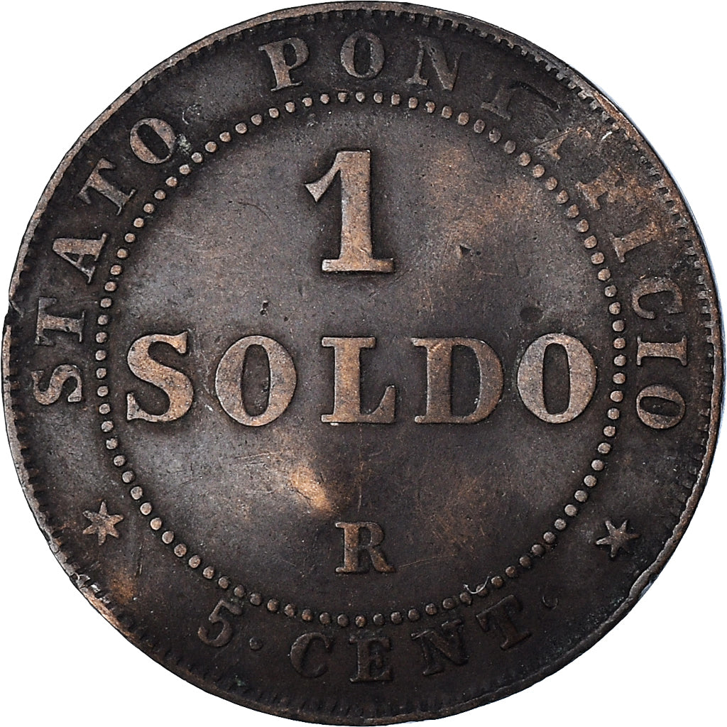 Moneta, Vaticano, Soldo, 1866