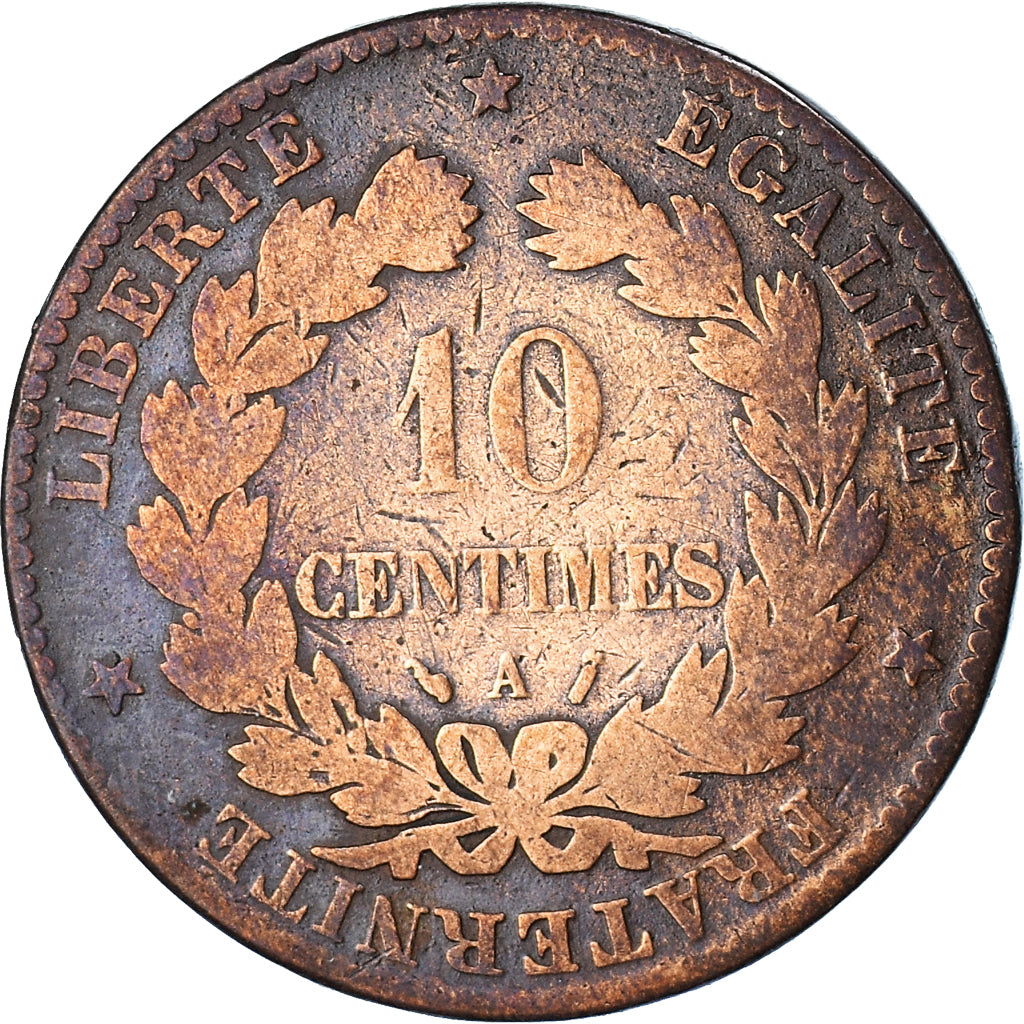 Münze, Frankreich, 10 Centimes, 1887