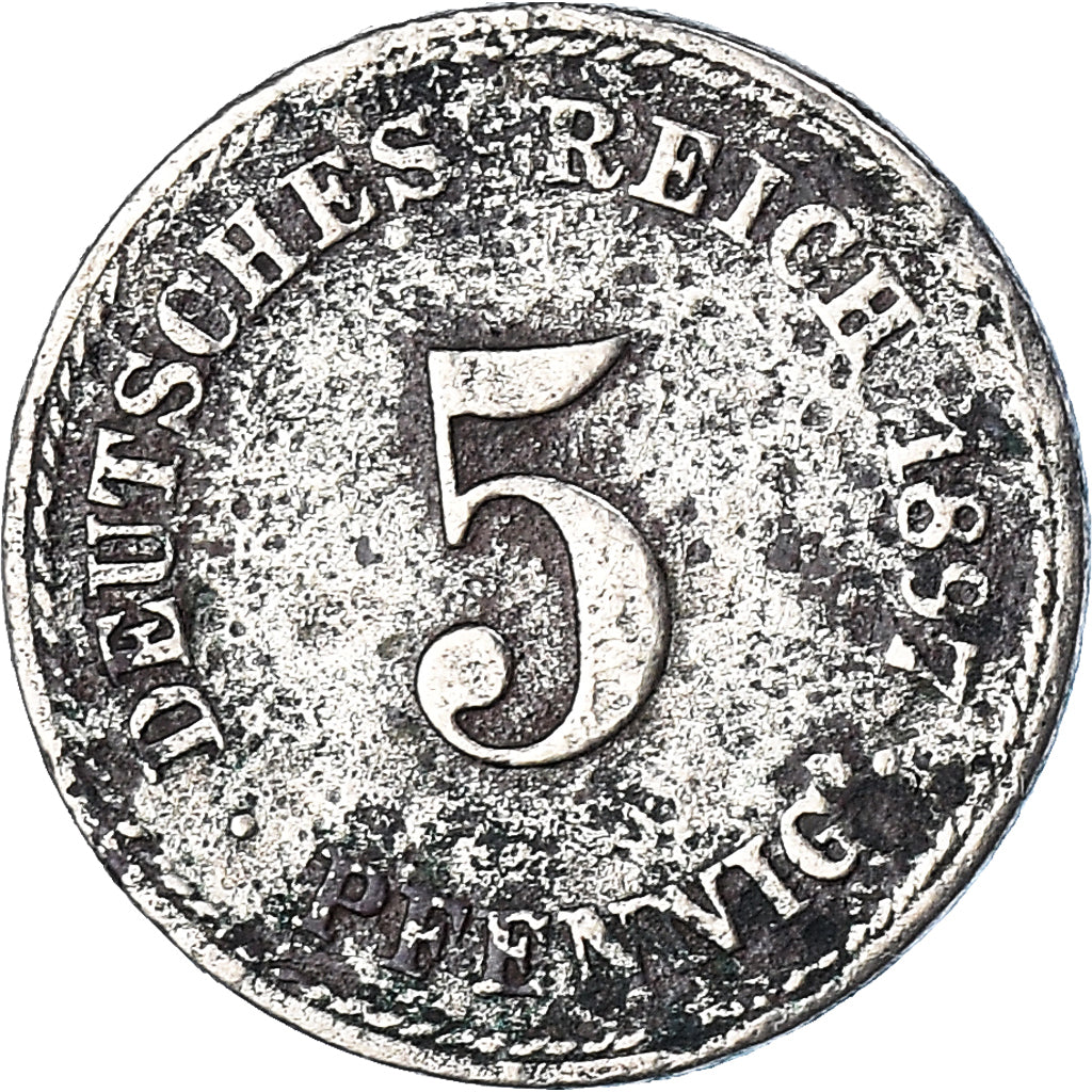 Moneta, NIEMCY - IMPERIUM, 5 Pfennig, 1897