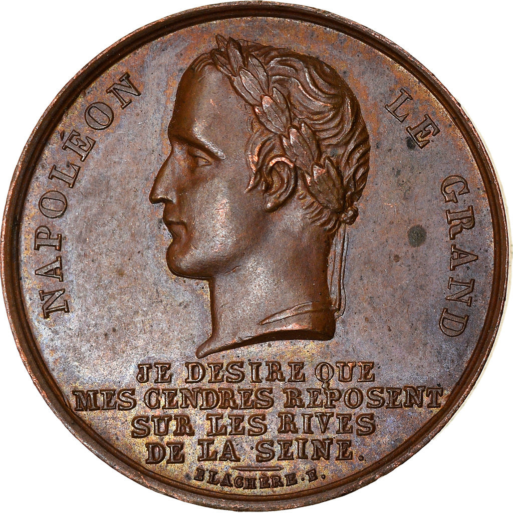 France, Jeton, A la Mémoire de Napoléon Le Grand, History, 1840, Blachère
