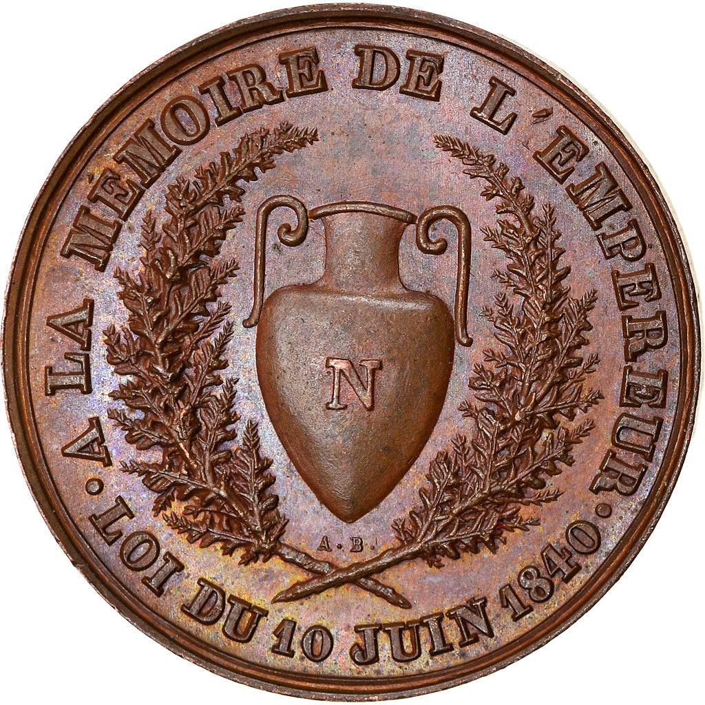 France, Jeton, A la Mémoire de Napoléon Le Grand, History, 1840, Blachère