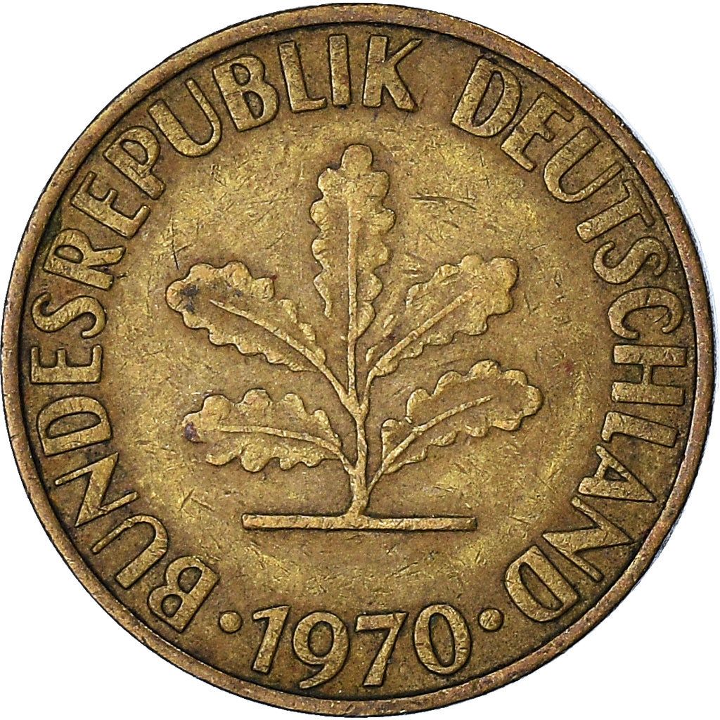 Munten, Federale Duitse Republiek, 10 Pfennig, 1970