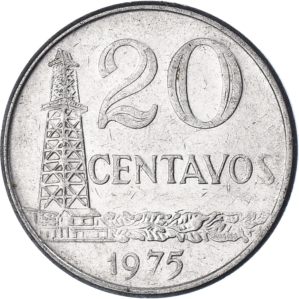 Monnaie, Brésil, 20 Centavos, 1975