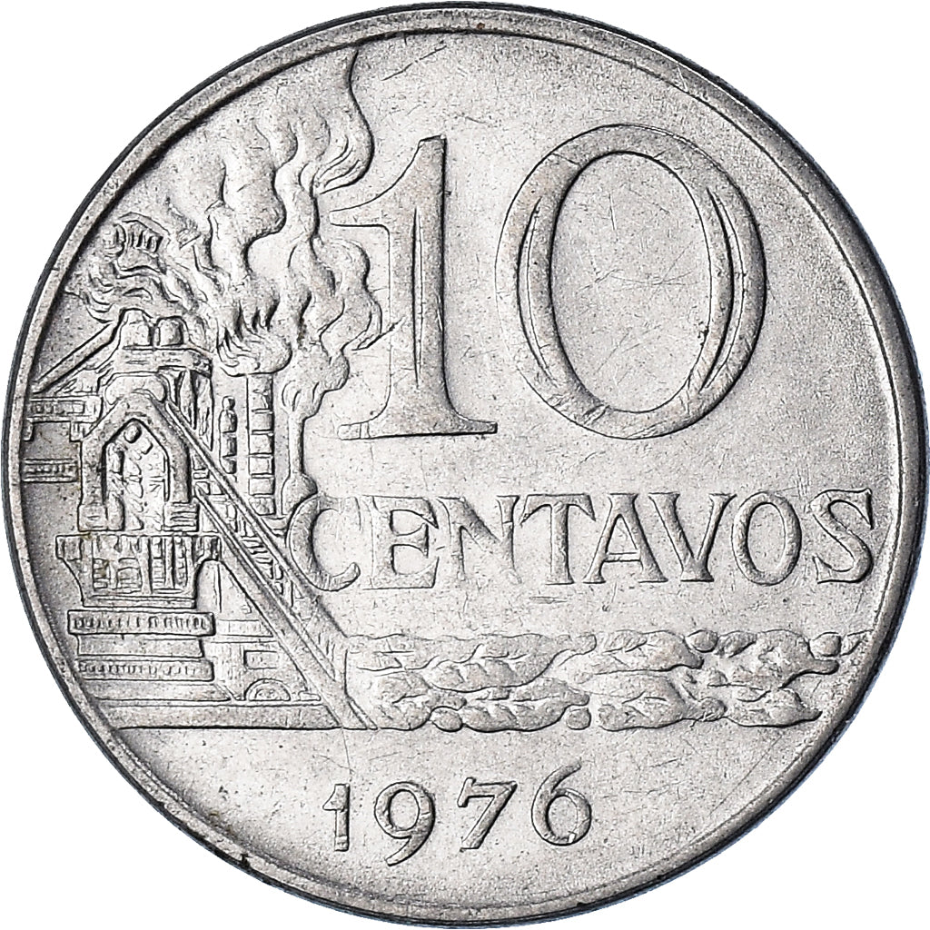 Munten, Brazilië, 10 Centavos, 1976