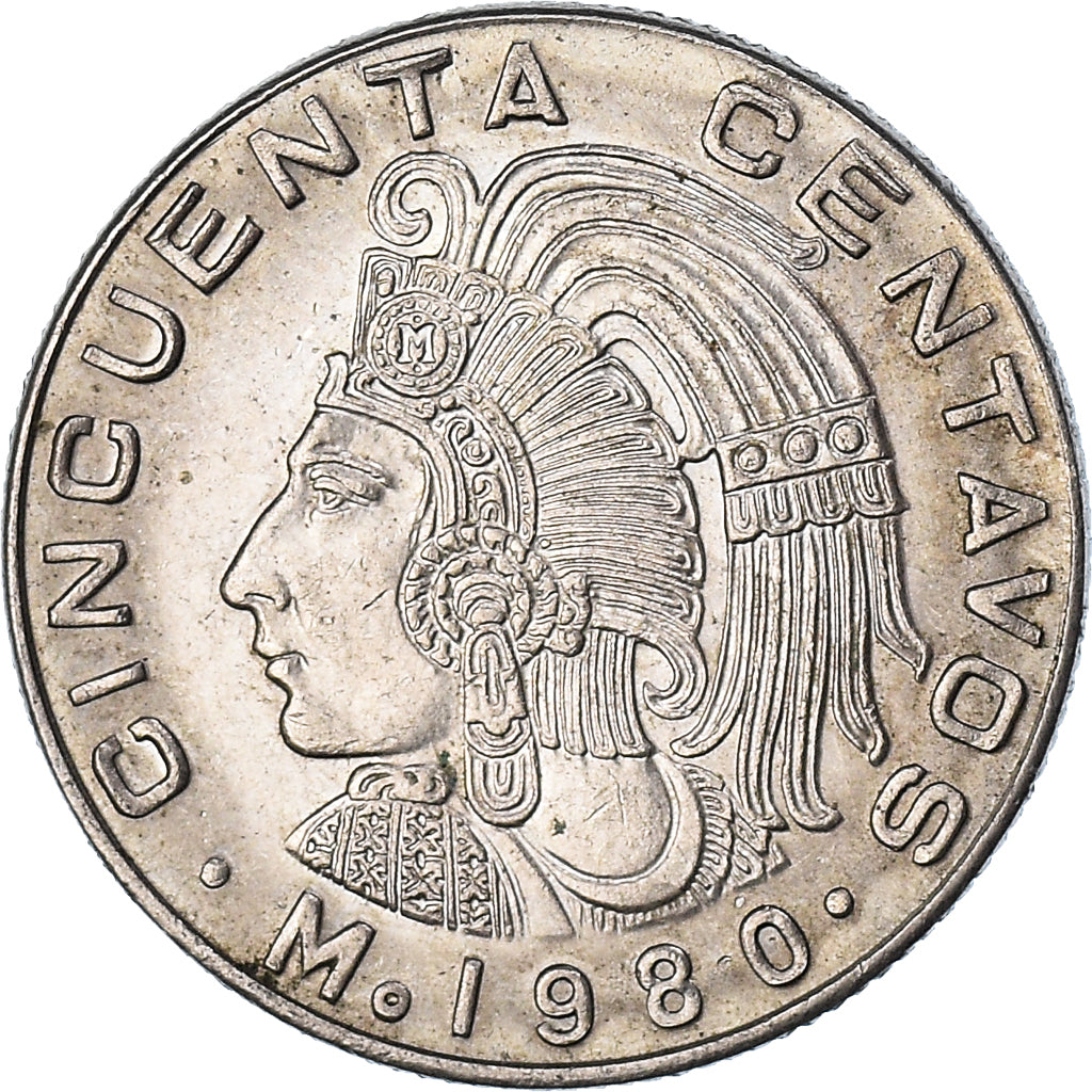 Moneda, México, 50 Centavos, 1980