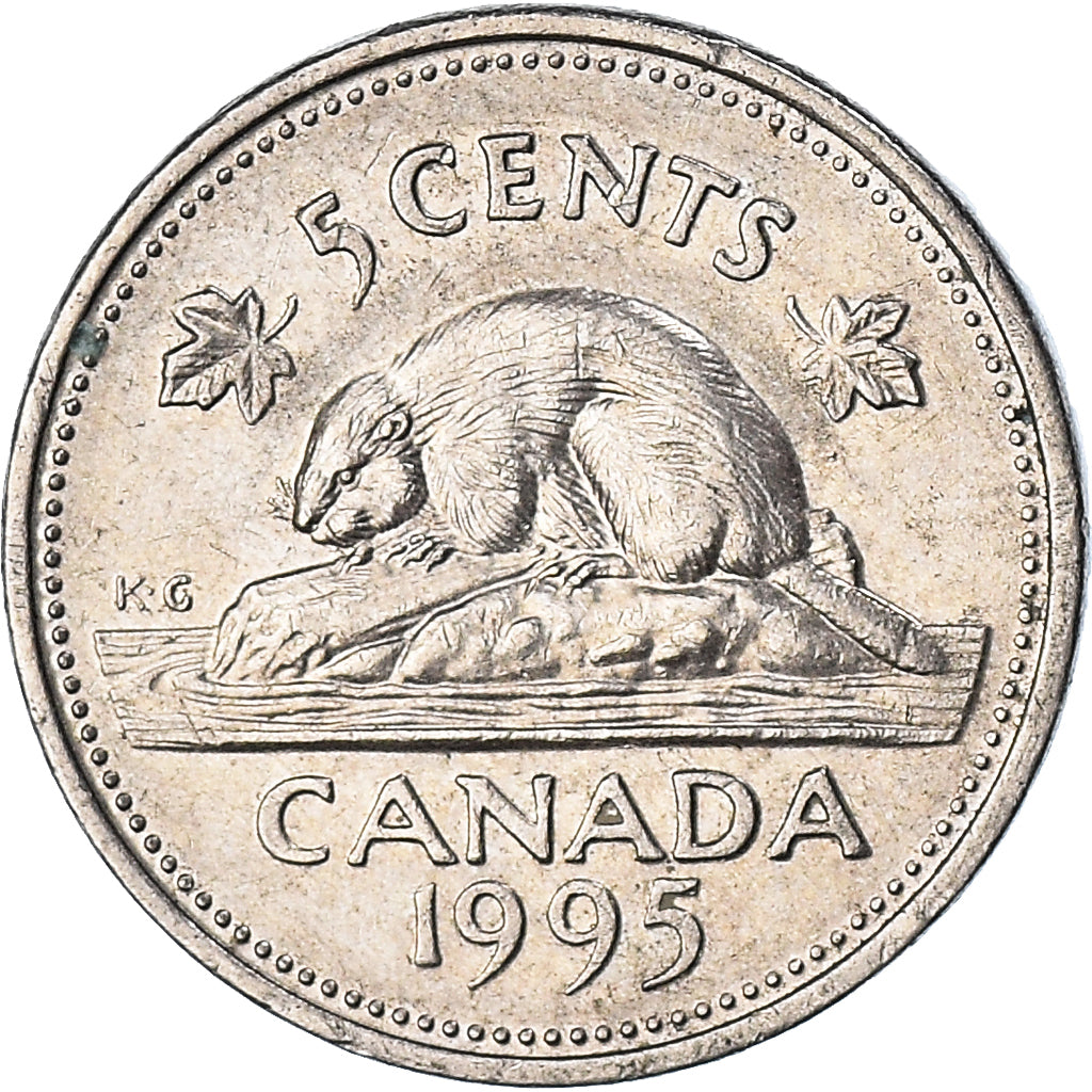 Moneda, Canadá, 5 Cents, 1995