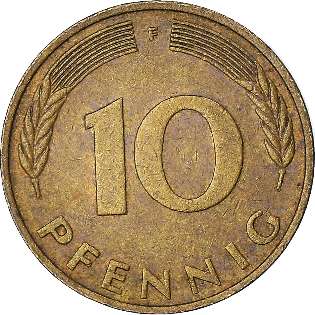 Coin, GERMANY - FEDERAL REPUBLIC, 10 Pfennig, 1975