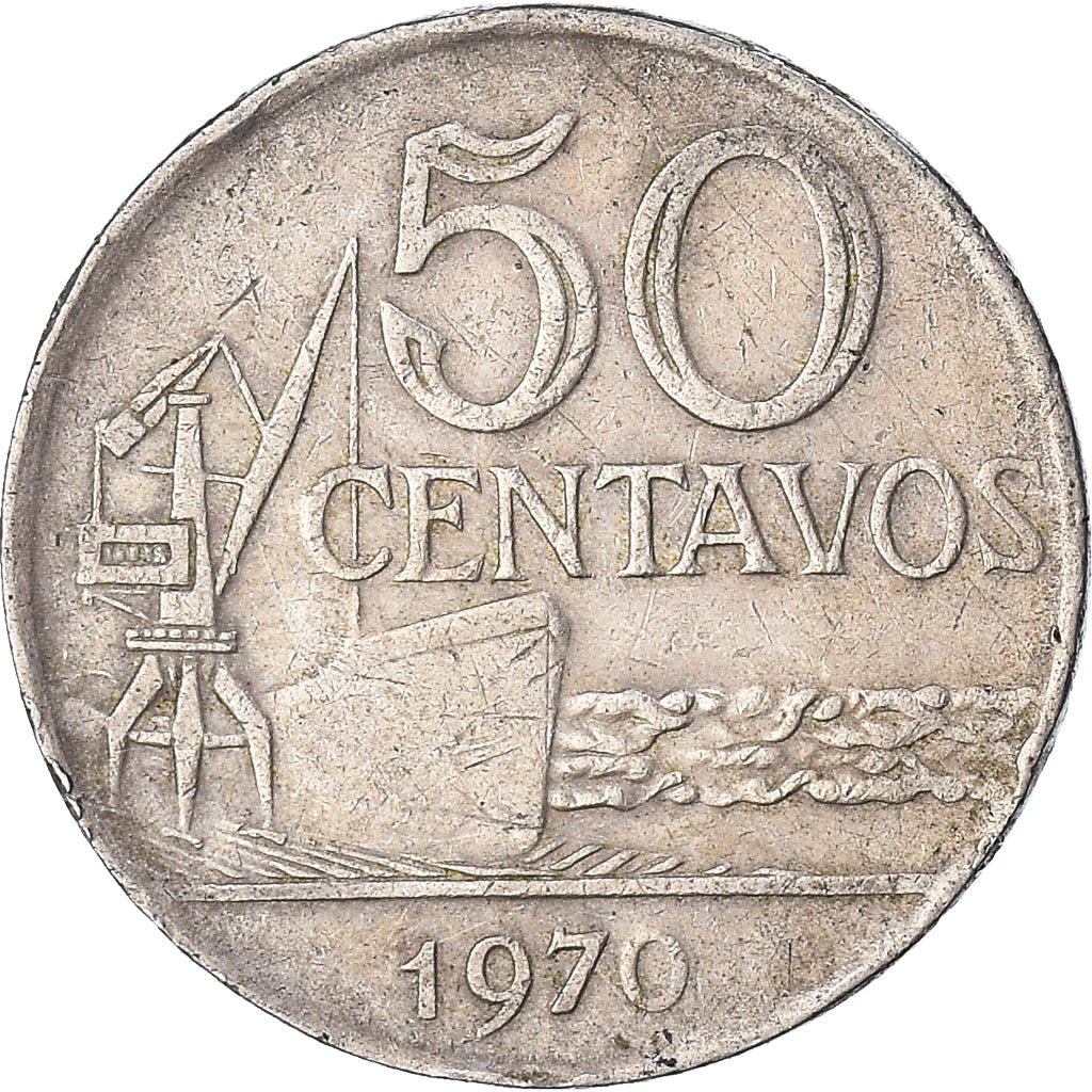 Munten, Brazilië, 50 Centavos, 1970