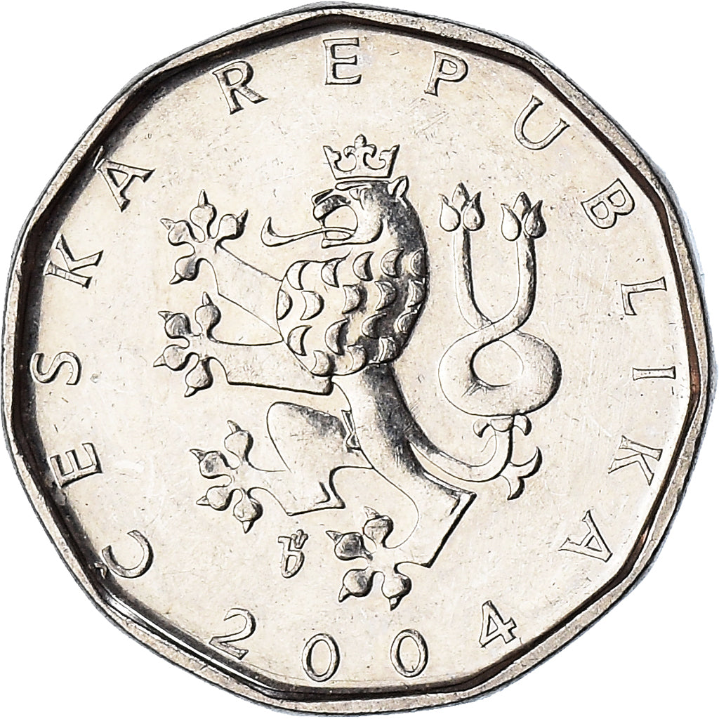 Coin, Czech Republic, 2 Koruny, 2004