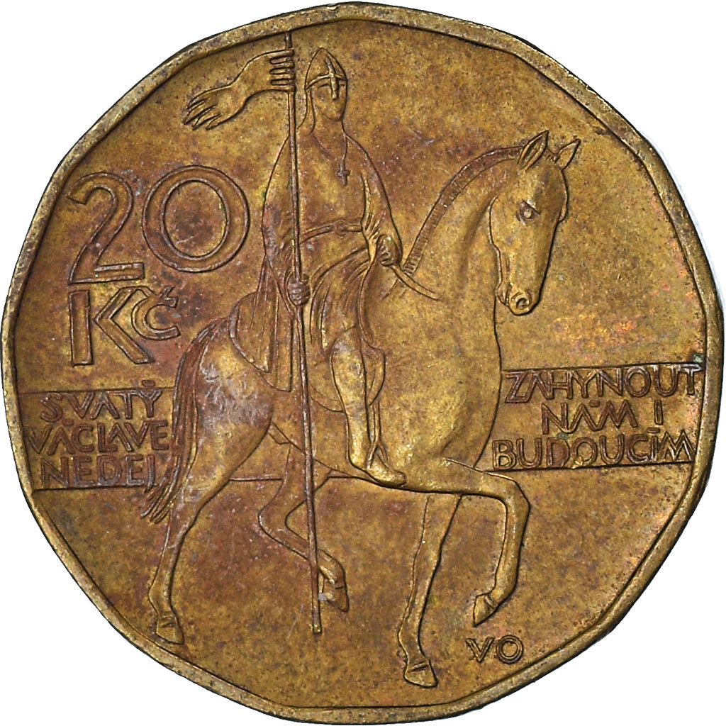 Coin, Czech Republic, 20 Korun, 2002