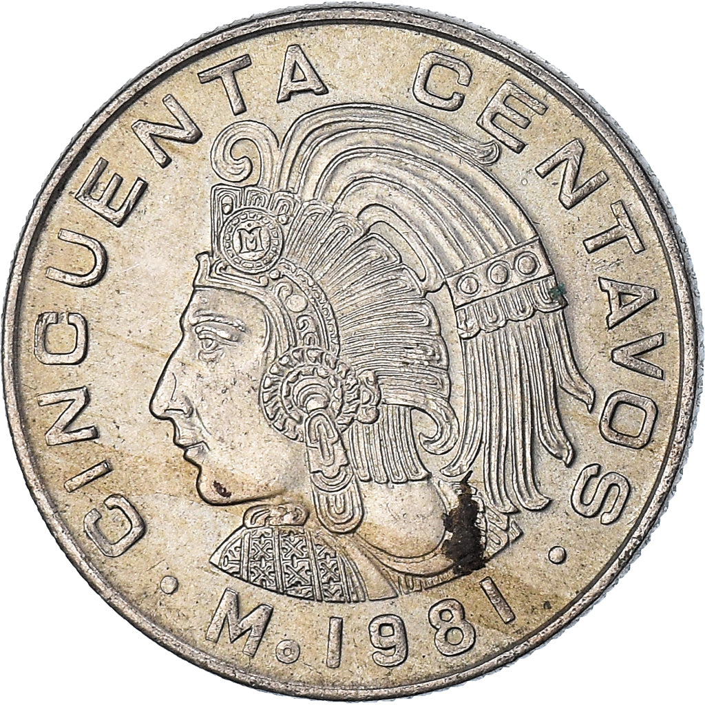 Moneda, México, 50 Centavos, 1981