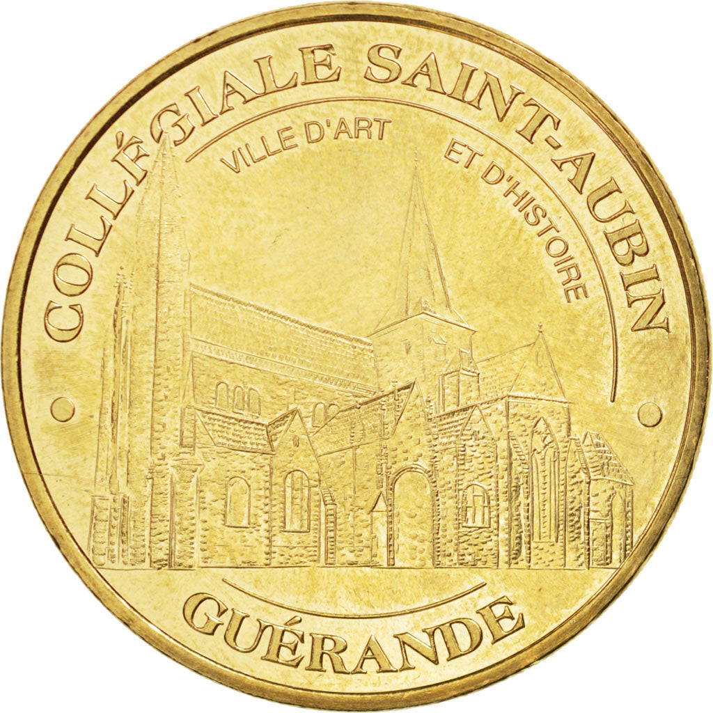 France, Jeton, Tourist Token, 44/ Collégiale Saint-Aubin - Guérande, 2012