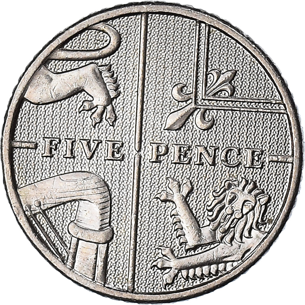 Coin, Great Britain, 5 Pence, 2009