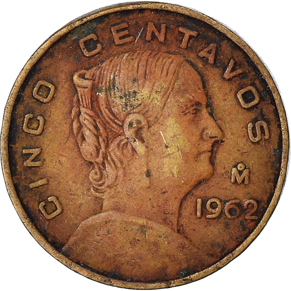 Moneta, Messico, 5 Centavos, 1962