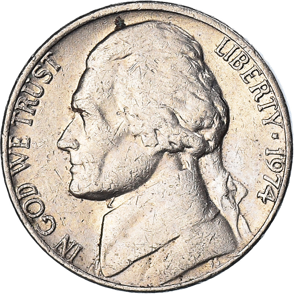 Monnaie, États-Unis, 5 Cents, 1974