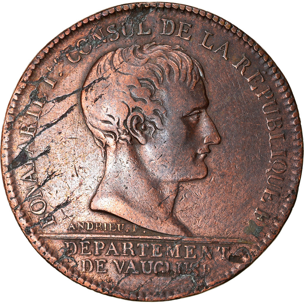 France, Token, Napoleon I, Comtat, Chambre de Commerce d'Avignon, 1803, Andrieu