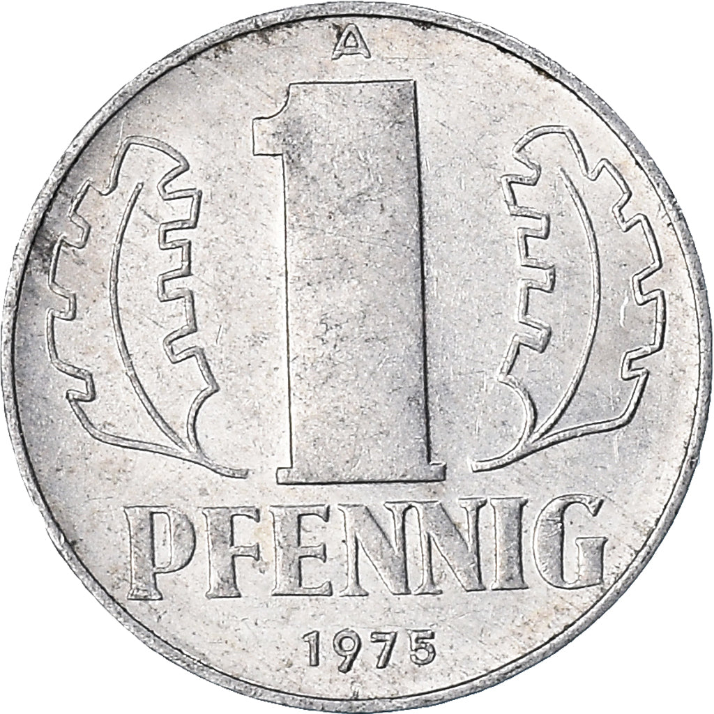Munten, DUITSE DEMOCRATISCHE REPUBLIEK, Pfennig, 1975