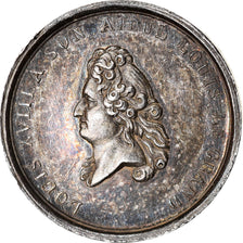France, Médaille, Quinaire, Louis XVIII, History, 1822, Caqué, SPL, Argent