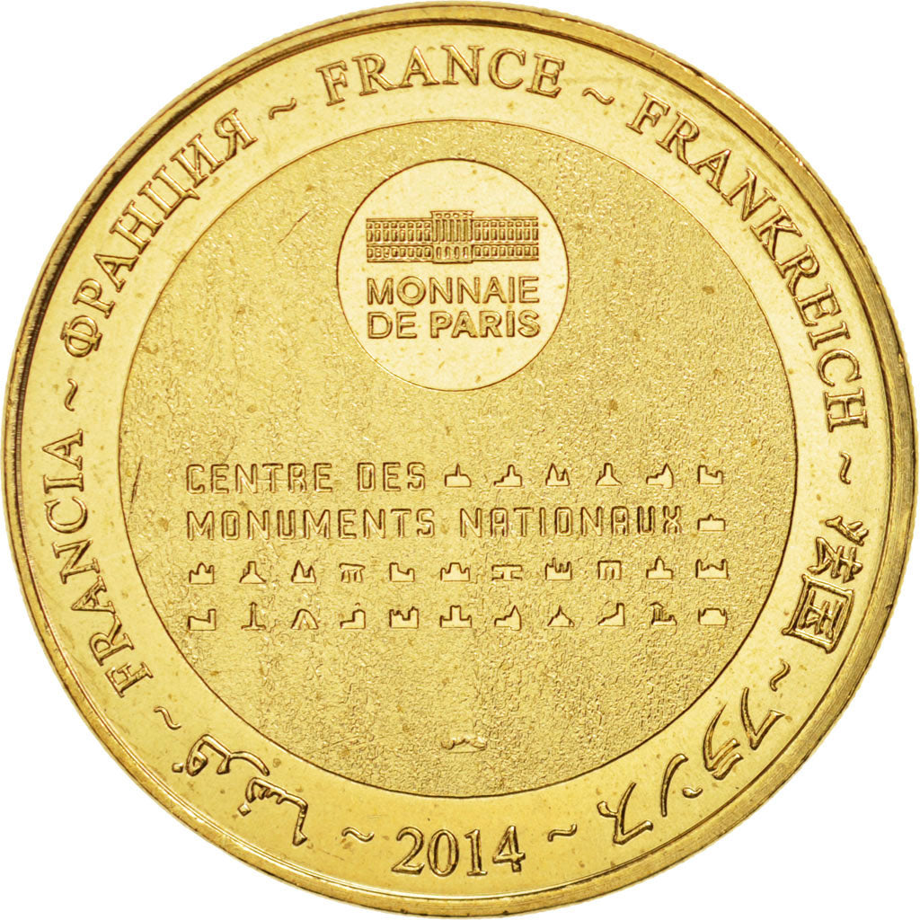 France, Tourist Token, 49/ Château d'Angers, 2014, Monnaie de Paris